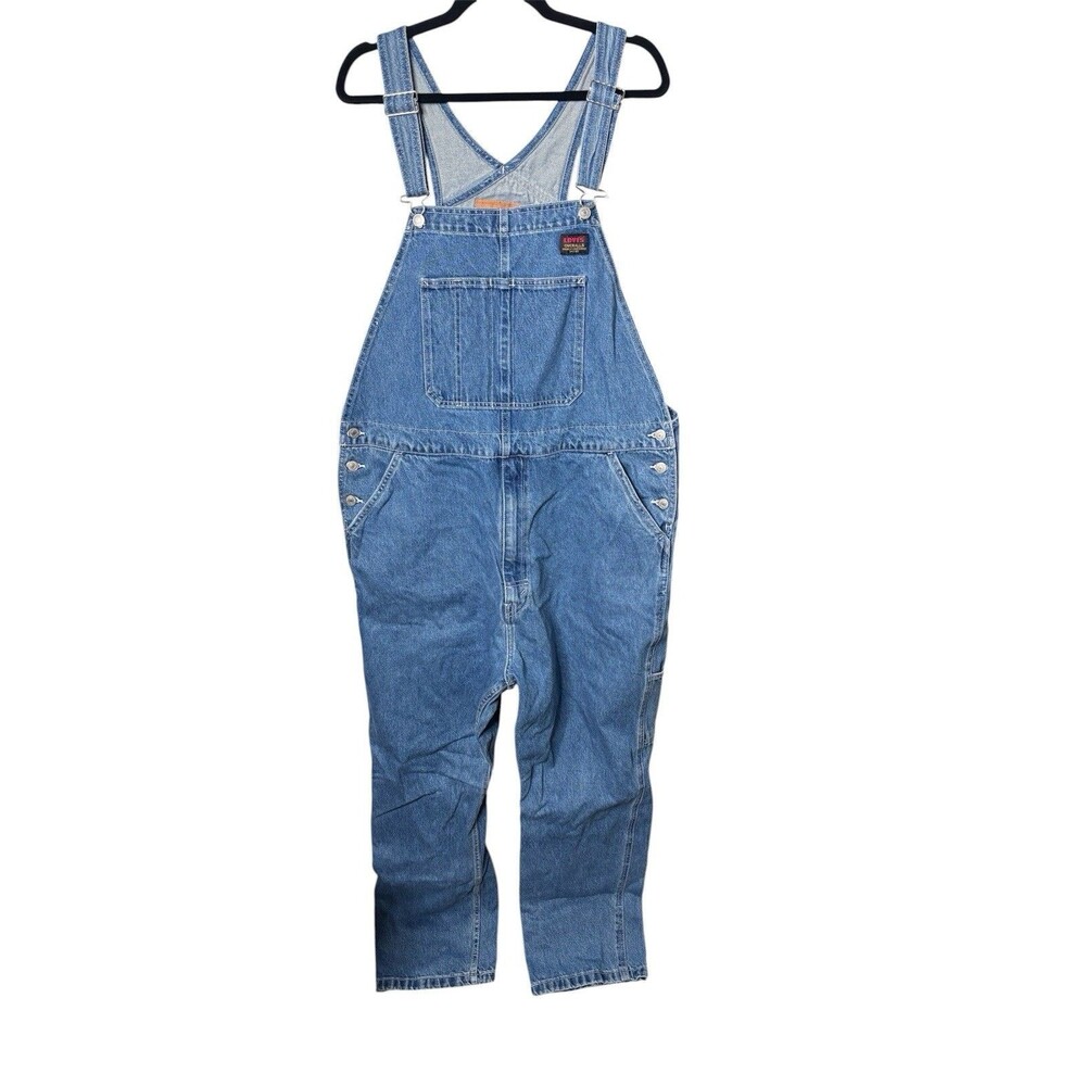 Levi’s Denim Bib Overalls Carpenter Workwear Blue Dungarees PC9 79107-0000 XL
